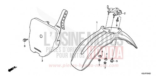 AILE AVANT CRF100FC de 2012